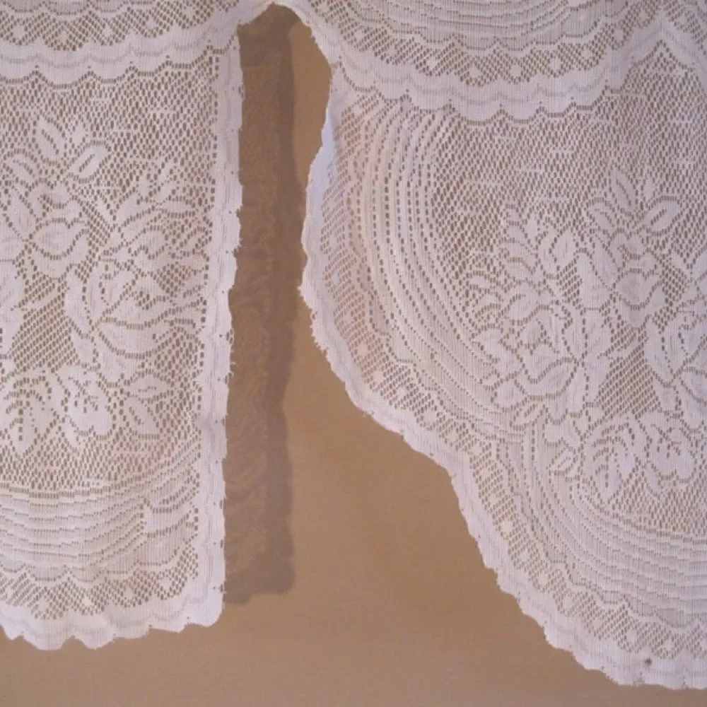 Curtain Lace Valance Flowers 59